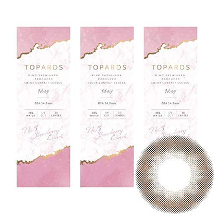 Topaz Japan Strawberry Quartz -5.25 10 Pieces 3 Boxes One Day Topards