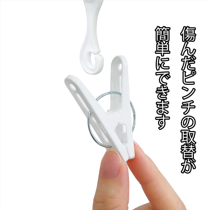 Towa Industry Japan Laundry Drying Hanger White Approximate Size