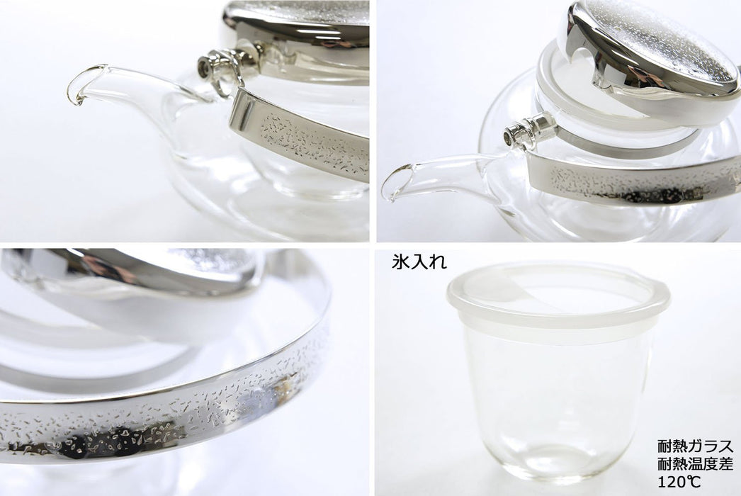 Toyo Sasaki 玻璃 Jirori 冷清酒容器 360 毫升 100 毫升 - 3 件套日本製造