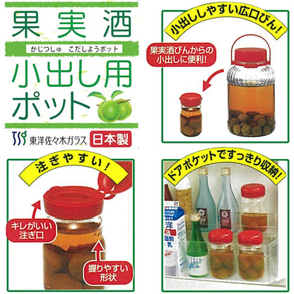 Toyo Sasaki Glass Fruit Liquor Bottle 485Ml Japan I-77826-Rc-Jan
