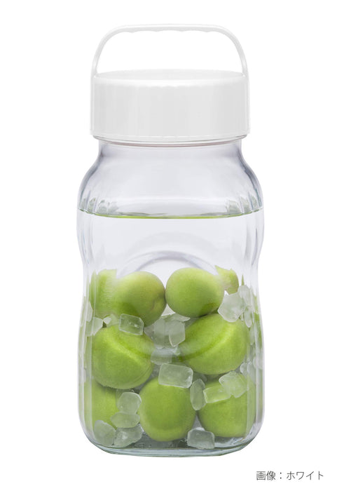 Toyo Sasaki 玻璃日本水果糖漿瓶 1500 毫升橄欖綠儲存容器附書籤 I-77860-Og-Jan-S