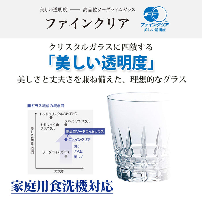 Toyo Sasaki Glass On The Rock Amber 315Ml Japan Shochu Douraku Dishwasher Safe