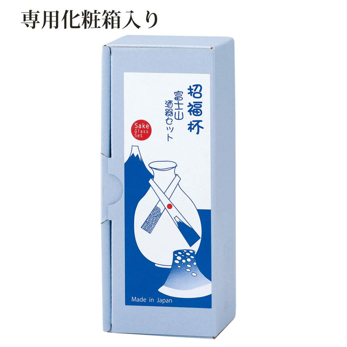 Toyo Sasaki 玻璃清酒套裝白色和藍色杯子日本 G637-M75 2 件裝 35 毫升和 175 毫升