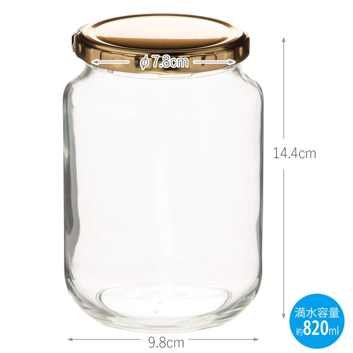 Toyo Sasaki Glass Storage Container From Japan Clear Approx.