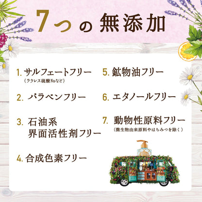 Diane Botanical Moist Relax Refill 380Ml - Natural Moisturizing With Citrus Herb Fragrance - Japan