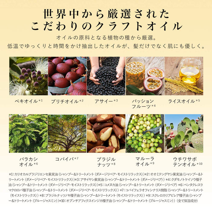 Diane Bonheur Treatment Refill Moist 400Ml With Orange Flower Fragrance - Japan