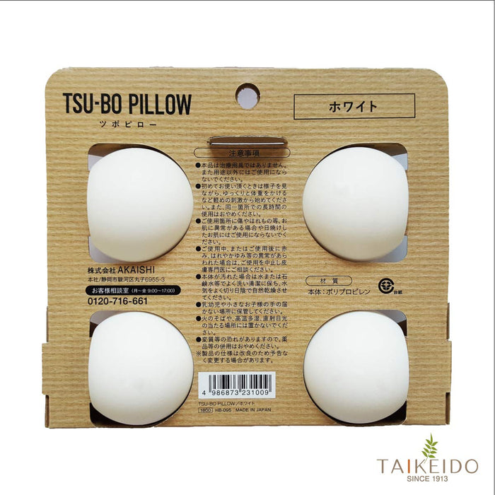 He Lived Tsu-Bo White Pillow - Japanese Design
