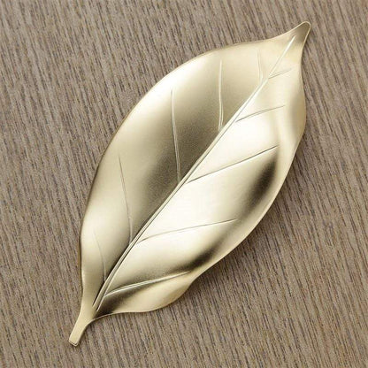 Tsubame Shinko Stainless Steel Leaf Shaped Chopstick Rest Gold