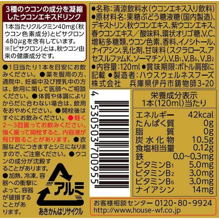 The Power Of Turmeric 120Ml X 6 Bottles - Made In Japan