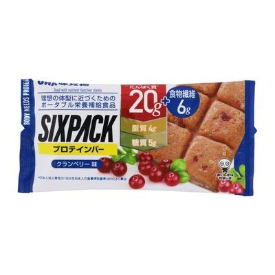 Yuha Mikakuto Protein Bar Cranberry Flavor 6 Pack From Japan