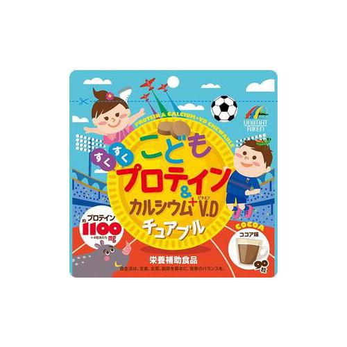 Unimat Riken Children Protein And Calcium Vitamin D Chewable Cocoa Taste 90 Grains Input Japan With Love