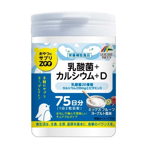 Unimat Riken Japan Snack Supplement Zoo Lactic Acid Bacteria + Calcium + D 150G X 12