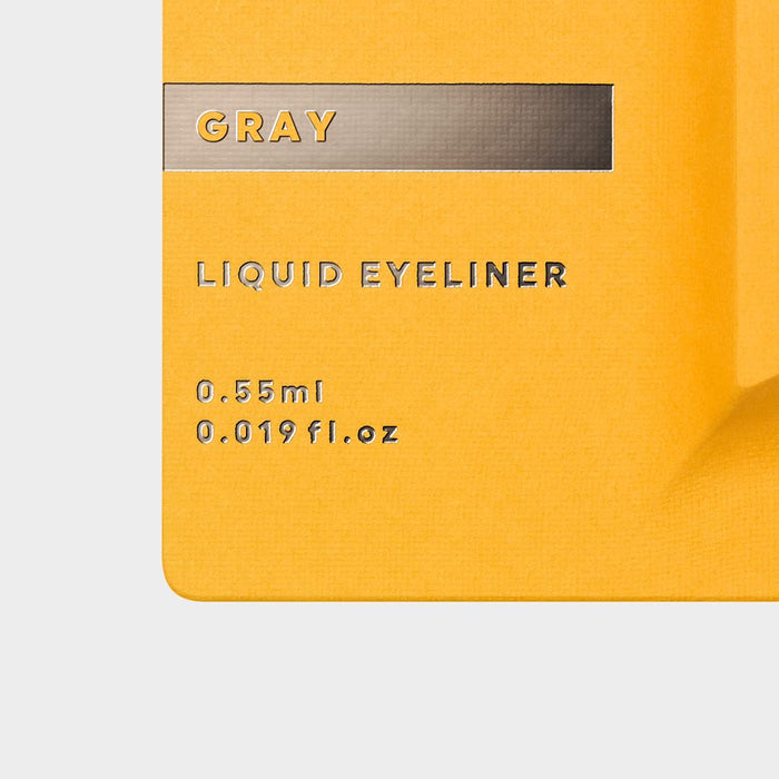 Uzu By Flowfushi Eye Opening Liner [Gray] Liquid Eyeliner Hot Water Off Alcohol Free Dye Free Hypoallergenic