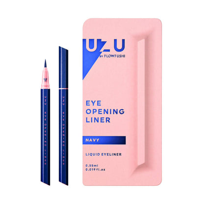 Uzu Eye Opening Liner - Flowfushi Navy Liquid Eyeliner Alcohol-Free Hypoallergenic 0.55ml