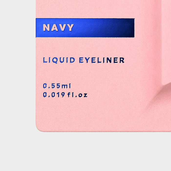 Uzu Eye Opening Liner - Flowfushi Navy Liquid Eyeliner Alcohol-Free Hypoallergenic 0.55ml