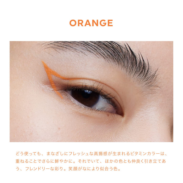 Uzu Flowfushi Orange Liquid Eyeliner  Alcohol  Dye Free Hypoallergenic Japan