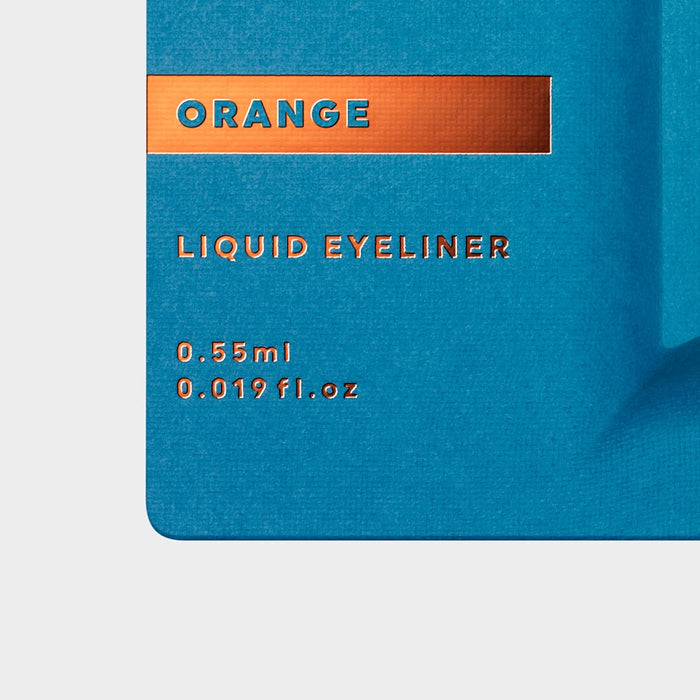 Uzu By Flowfushi Eye Opening Liner [Orange] Liquid Eyeliner Hot Water Off Alcohol Free Hypoallergenic