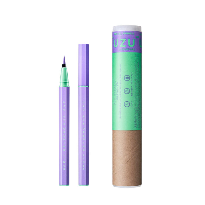 Uzu Flowfushi Eye Opening Liquid Eyeliner Japan Pastel Purple Alcohol Dye Free Hypoallergenic