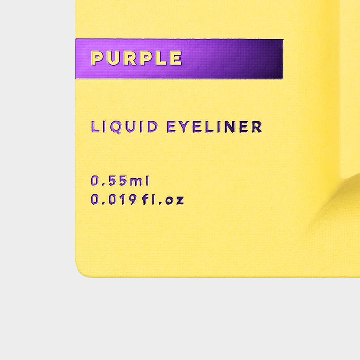 Uzu By Flowfushi Eye Opening Liner [Purple] Liquid Eyeliner Hot Water Off Alcohol Free Hypoallergenic