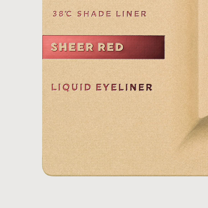 Uzu 38℃ Sheer Red Liquid Eyeliner: Double Liner Alcohol & Paraben Free