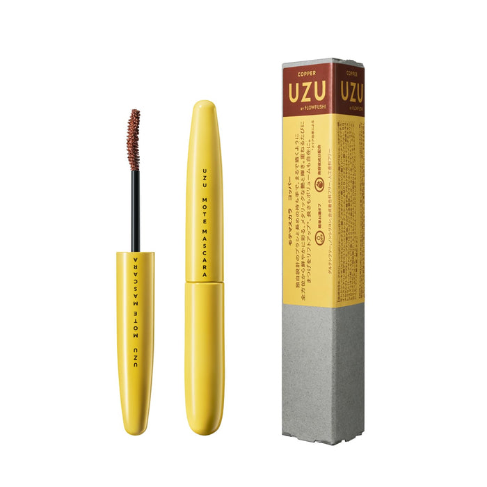 Uzu Mote Mascara Copper - Gluten-Free Non-Silicone Water-Resistant with Eyelash Serum