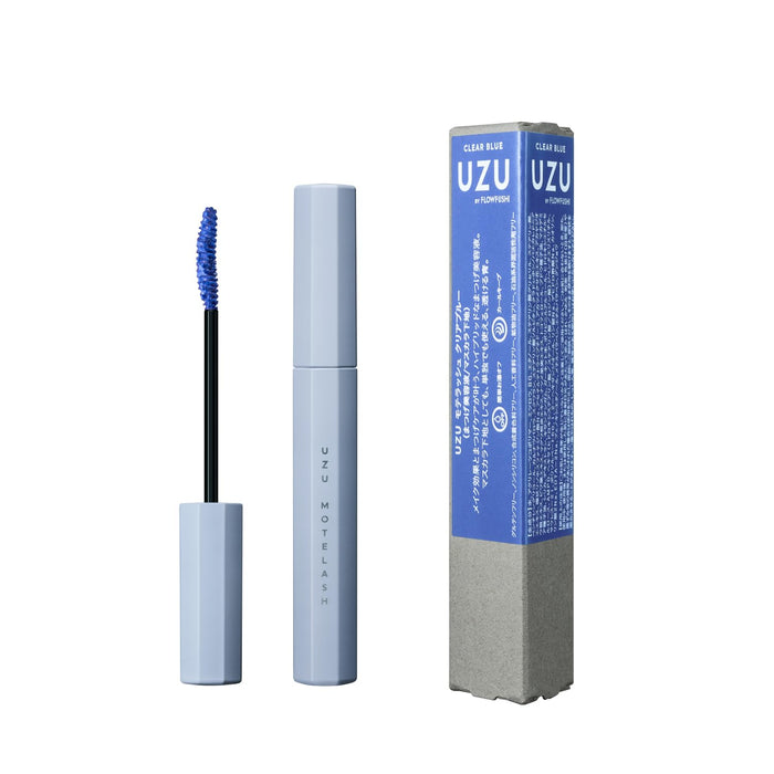 Uzu Moterash Clear Blue Water Resistant Eyelash Serum and Mascara Base with Fucoidan