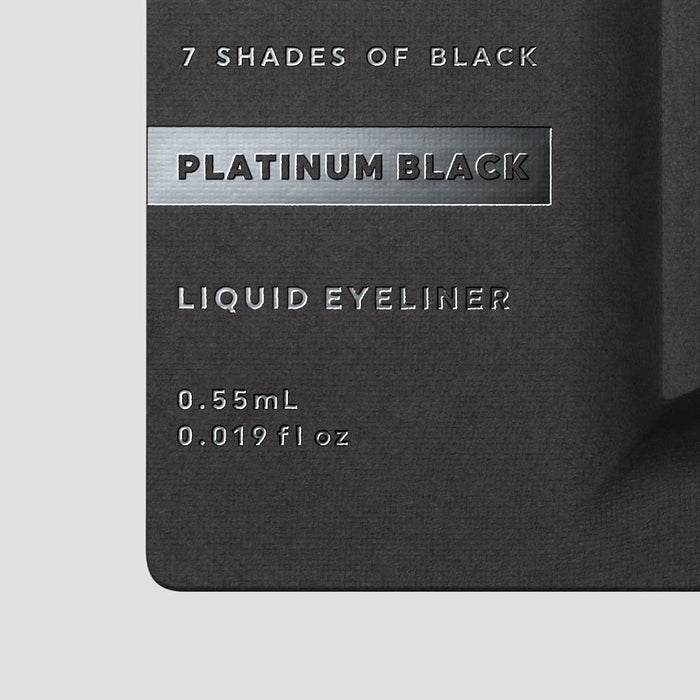 Use Brand Uzu Flowfushi Platinum Black Liquid Eyeliner Hypoallergenic Hot Water Off