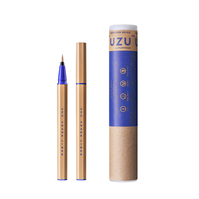 Uzu Flowfushi Liquid Eyeliner in Shimmer Beige Hot Water Off Alcohol Free