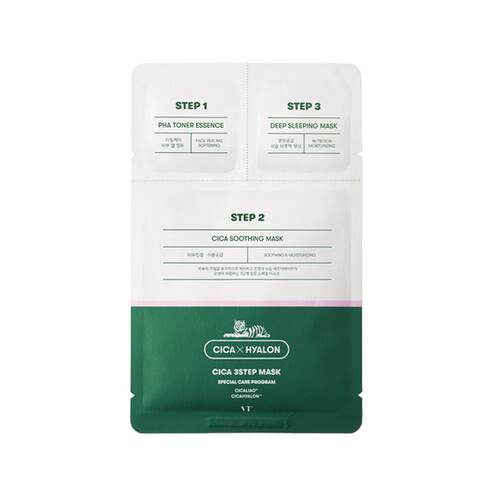 Vt Cica Deer 3 Step Mask Pack 1 Sheet For Dry And Dull Skin - Japanese