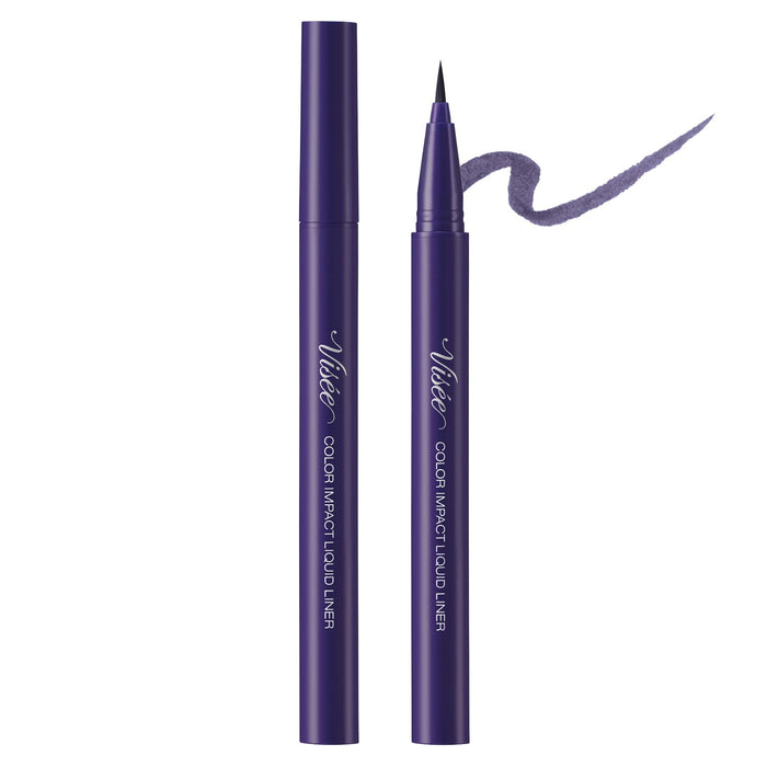 Visee Color Impact Liquid Eyeliner in PU140 Purple 0.4ML - Pack of 1