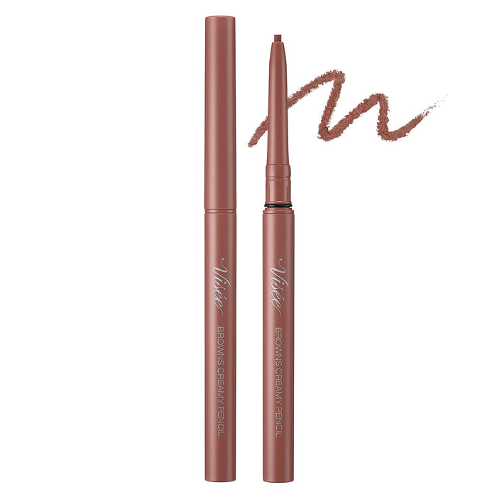 Visee Riche Browns Unscented Creamy Pencil Eyeliner in Pink Brown 0.1G