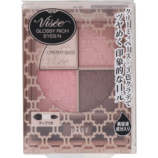 [Visee] Richer Glossy Rich Eyes N pk-4 (Mauve Pink) Kose Japan With Love