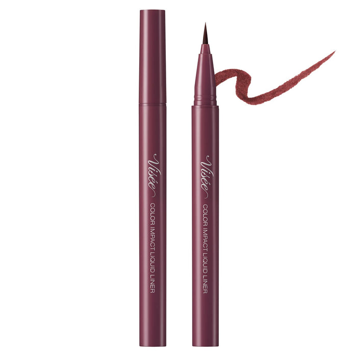 Visee Richet Color Impact Liquid Liner Pencil Burgundy Rd440 0.4Ml Japan