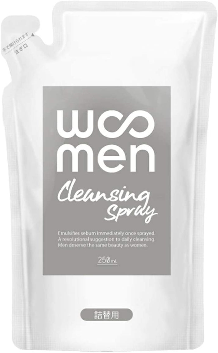Woomen Cleansing Spray 250ml [refill] - Men鈥檚 Face Wash Spray Made In Japan