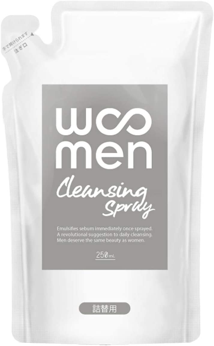 Woomen Cleansing Spray 250ml [refill] - Men鈥檚 Face Wash Spray Made In Japan