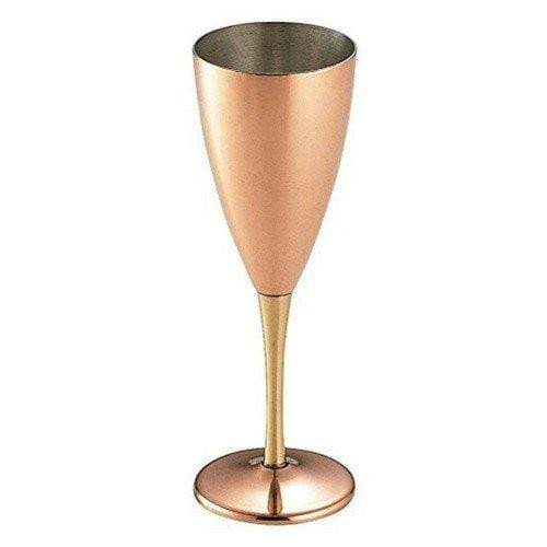 Wadasuke Seisakusho 10Oz Copper Tall Goblet W/ Brass Stem 280Ml Japan