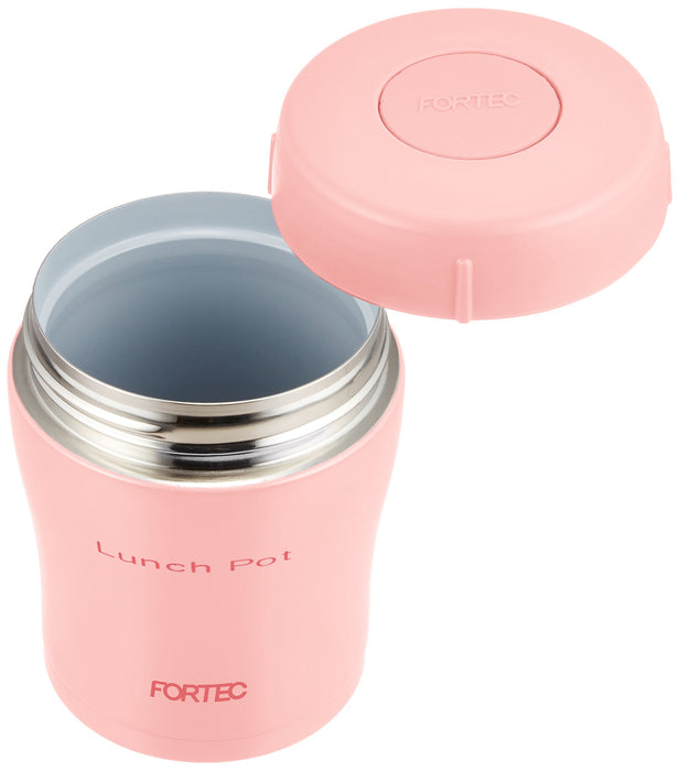 Wahei Freiz Bento Box 300Ml Pink Lunch Pot Japan - Heat&Cold Vacuum Insulation Ceramic Coat Flr-6856