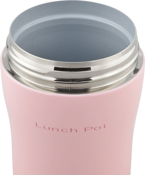 Wahei Freiz Bento Box 300Ml Pink Lunch Pot Japan - Heat&Cold Vacuum Insulation Ceramic Coat Flr-6856