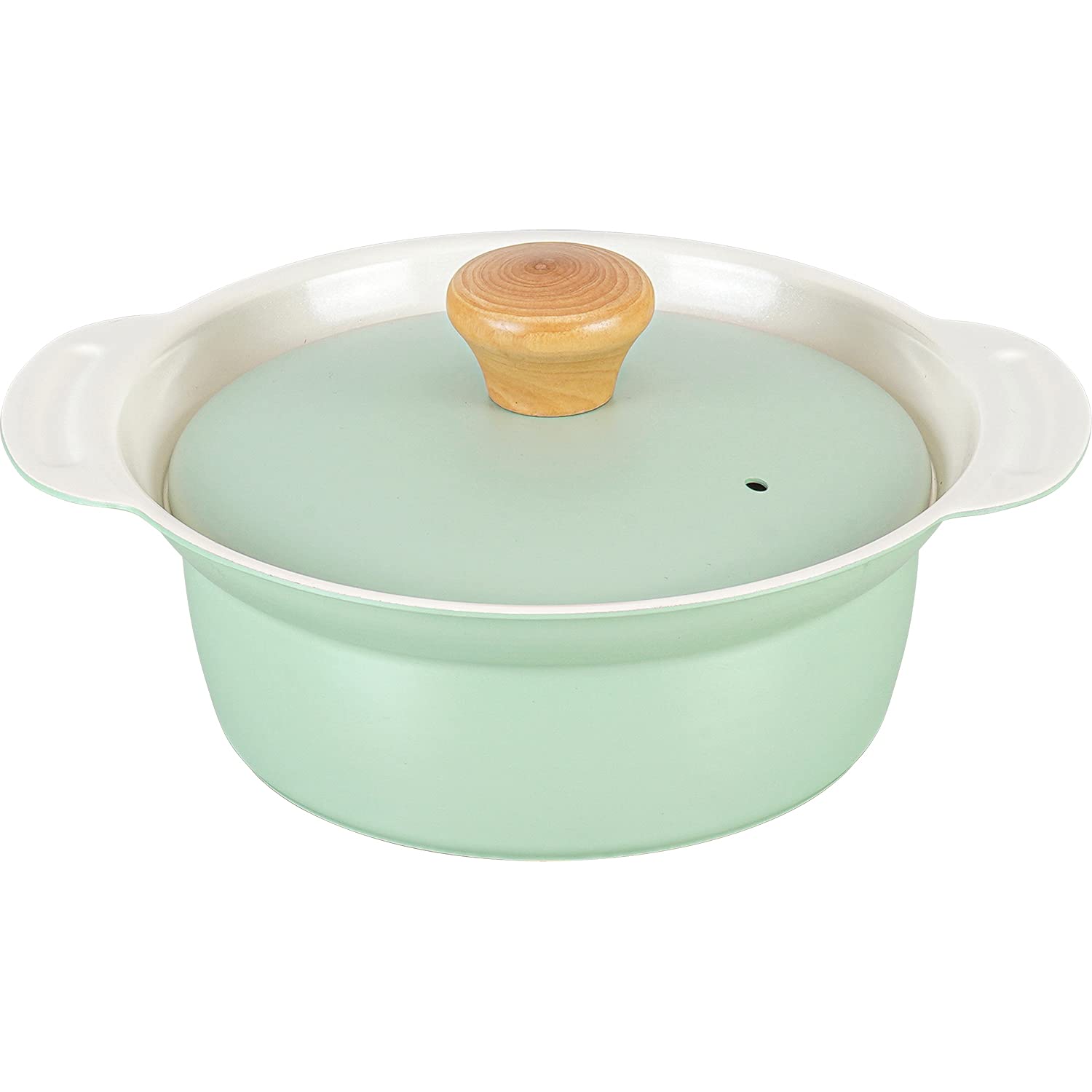 Wahei Freiz Japan Tabletop Pot 16Cm Green 1 Person Light Mini Ceramic Ih/Gas Rb-2096