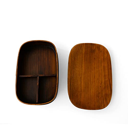 Ruozhao Wakacho Bento Box Brown 19X12.5X6.8Cm Japan
