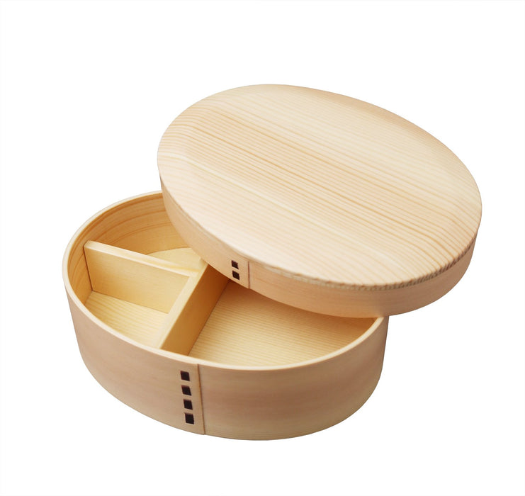 Ruozhao 日本 Magewappa 橢圓形斜面一步式餐盒 Br1W