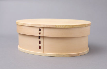 Ruozhao Wakacho Magewappa Japanese Lunch Box Wp03Sw - Oval Small Natural