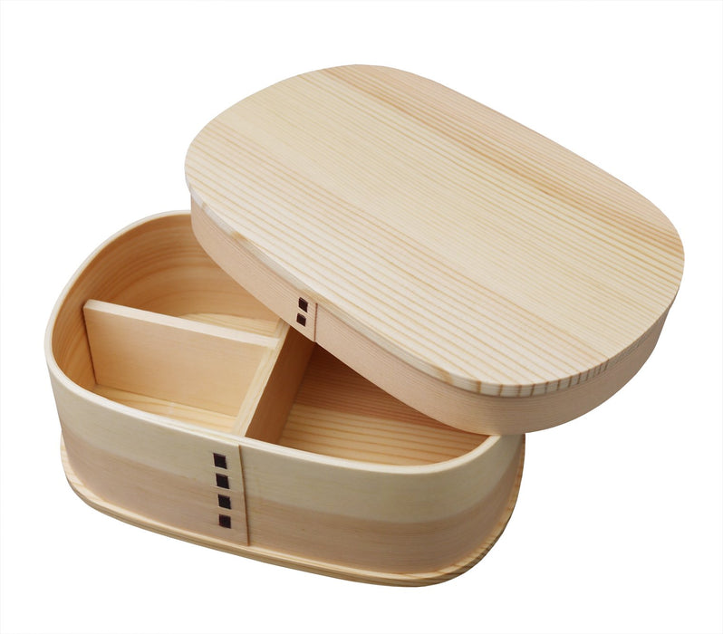 Ruozhao 日式 Magewappa 盖单层午餐盒 长方形 Wp09W
