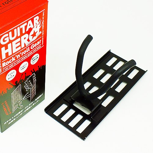 Wakabayashi Factory Wall Bijin Gh-02B Guitar Hanger Wall Hook Plaster Boards Guitar Hero Japan Black No Marks