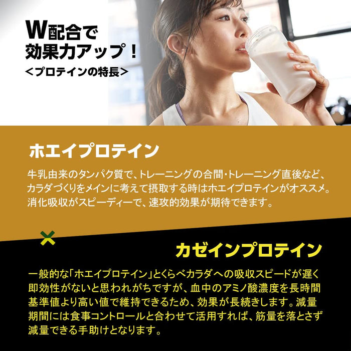 Morinaga Confectionery Weider Muscle Fit Protein 360G Japan Whey Casein 2 Hybrid Vanilla Flavor - Strengthen Protein Work