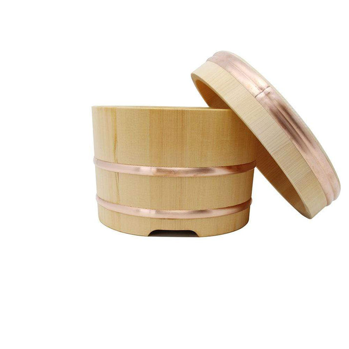 Yamacoh Ohitsu Sawara 木製米容器 Edobitsu 日本 21 厘米