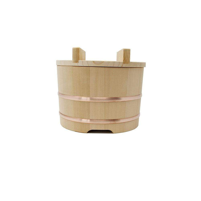 Yamacoh Ohitsu Sawara Japanese Wooden Rice Container (Nosebitsu) 30Cm