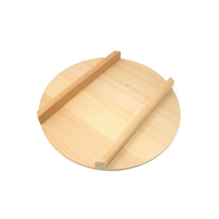 Yamacoh Sawara Cypress Round Wooden Lid For Hangiri Sushi Rice Mixing Bowl for 33cm Hangiri