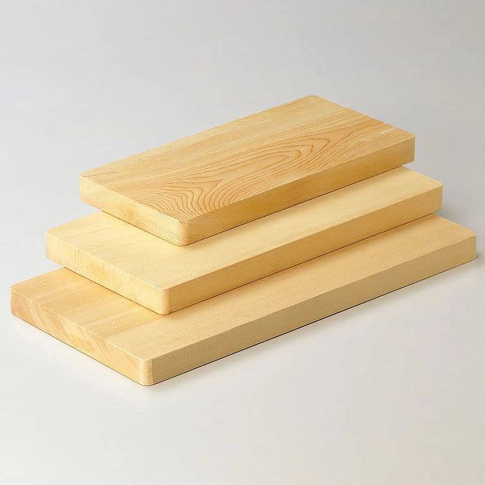 Yamacoh Single Piece Kiso Hinoki Cypress Wooden Cutting Board 36×18cm