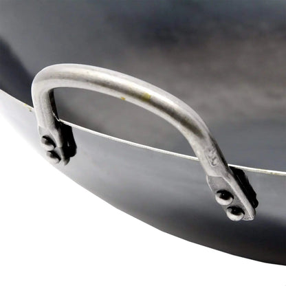 Yamada Hammered Iron Double-Handle Wok (1.2Mm Thickness) 30cm